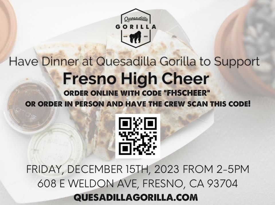 FHS Competition Cheer Quesadilla Gorilla Fundraising Night