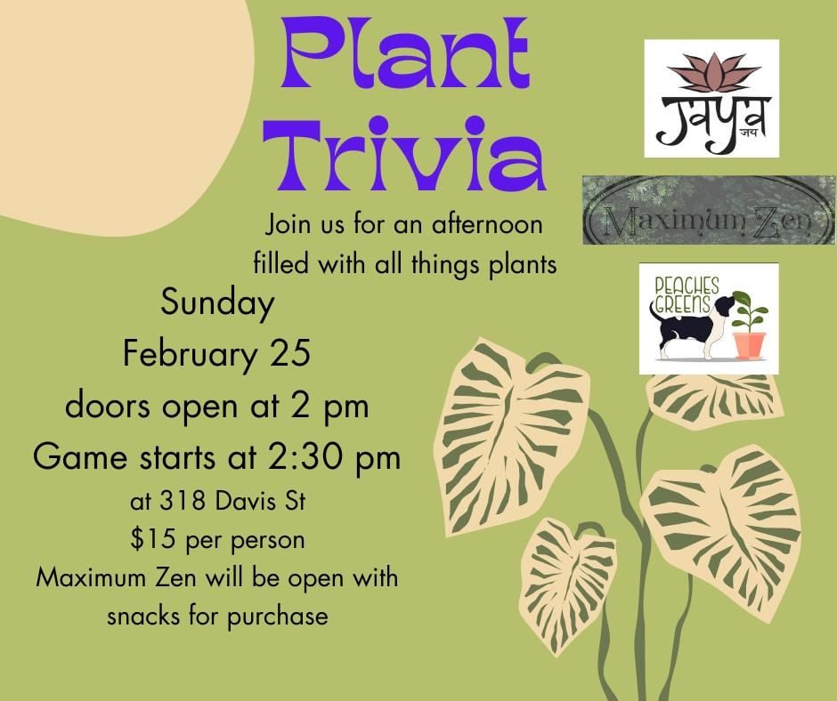 Plant Trivia, Jaya Yoga, Clarks Summit, February 25 2024 AllEvents.in