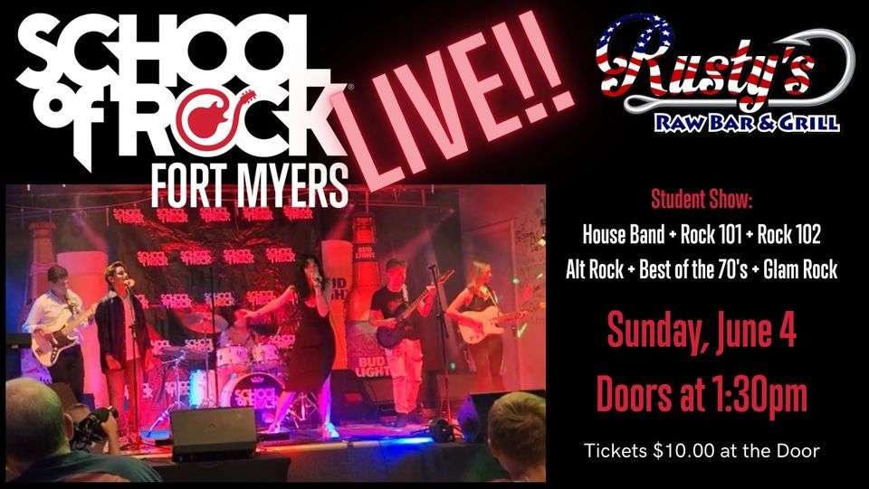 School of Rock SummerFest 2023, Rusty's Raw Bar and Grill (Cape Coral ...