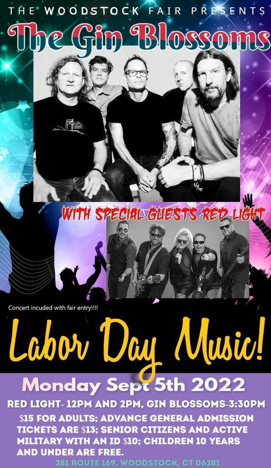 RED LIGHTLabor Day Woodstock Fair Main Stage with Gin Blossoms