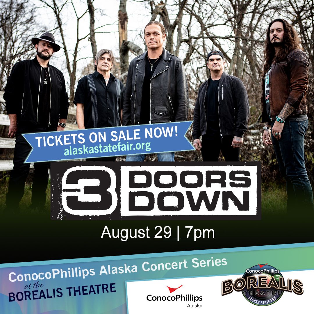 3 Doors Down at Alaska State Fairgrounds, 29 August | Event in Palmer | AllEvents