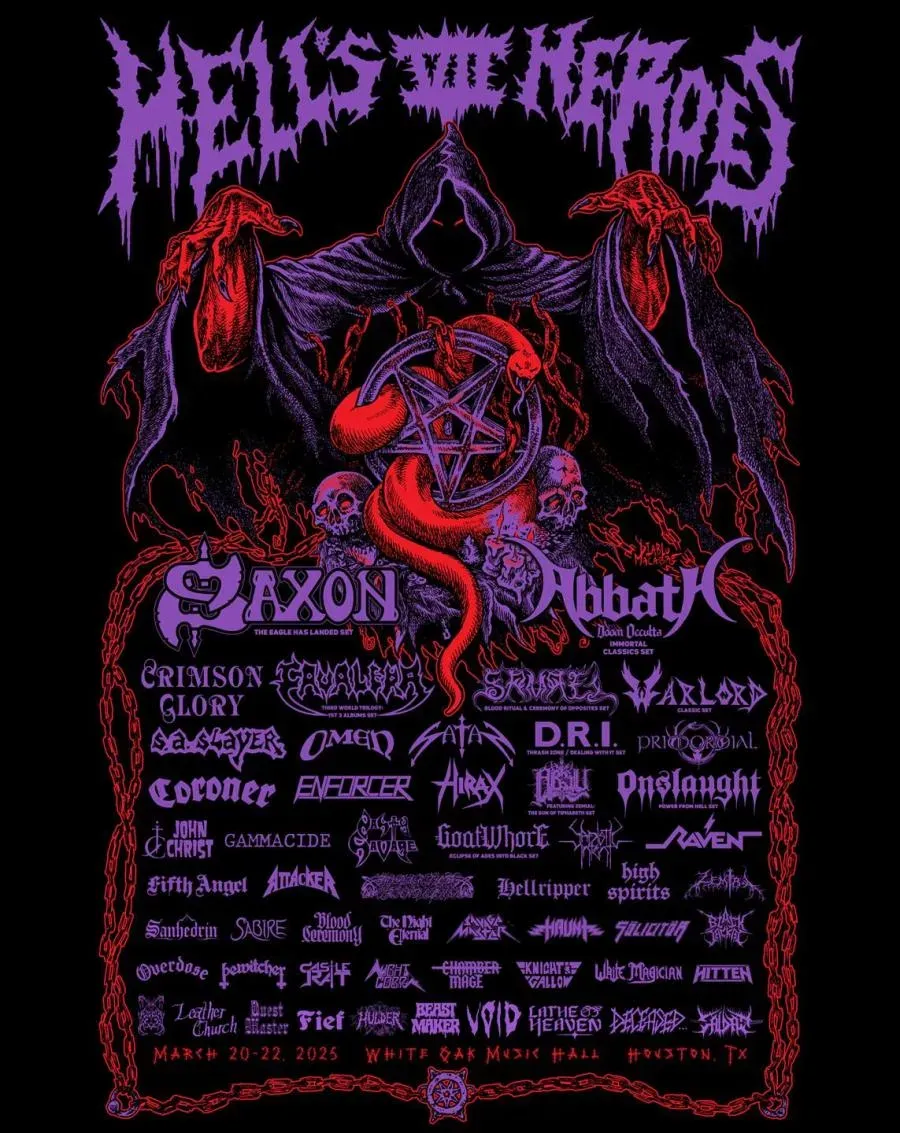 2025 Hells Heroes Festival - 3 Day Pass at The Lawn at White Oak Music Hall, 21 March | Event in Houston | AllEvents