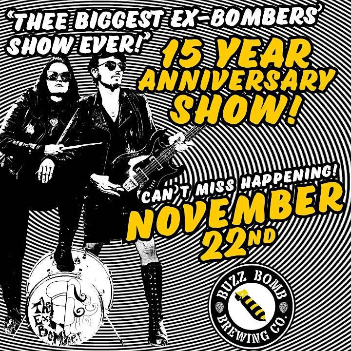 The Ex-Bombers 15 year anniversary bash! LIVE music at Buzz Bomb Brewing!, 22 November | Event in Springfield
