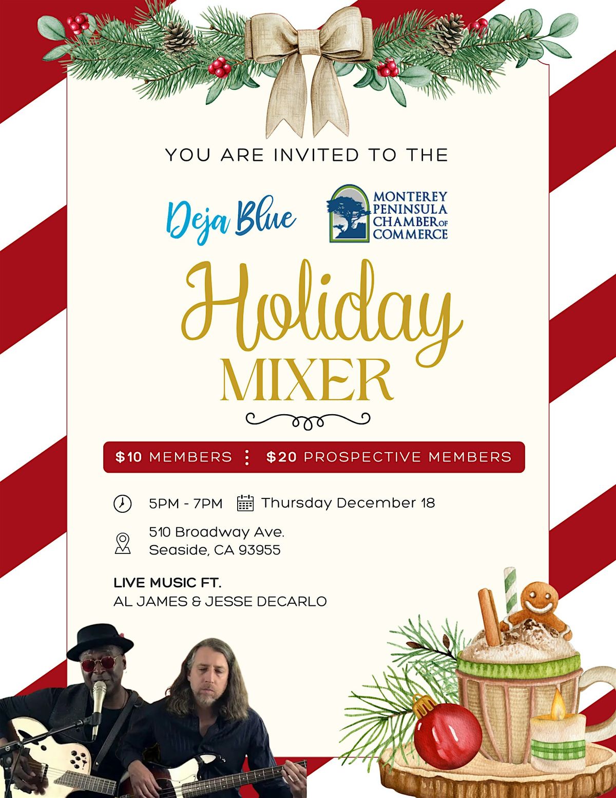 Monterey Peninsula Chamber of Commerce Holiday Mixer, 18 December | Event in Seaside | AllEvents