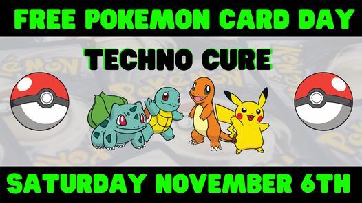 Free Pokemon Card Day Techno Cure Computers Video Games Marine free-pokemon-card-day-techno-cure-computers-video-games-marine