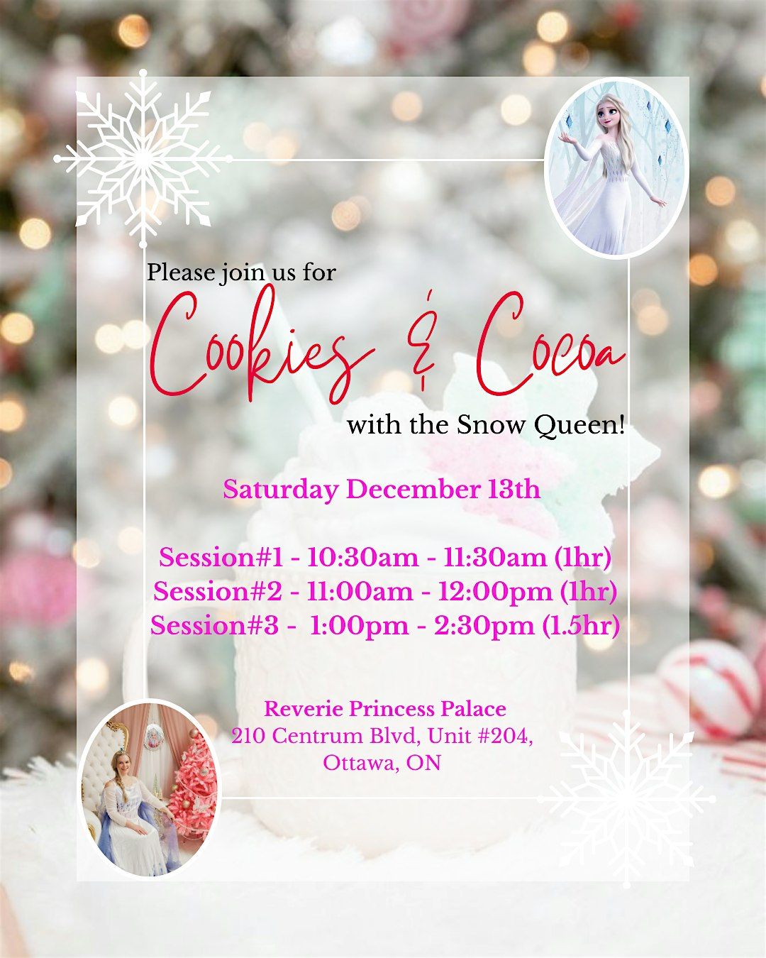 Cookies & Cocoa With The Snow Queen, 13 December | Event in Ottawa | AllEvents