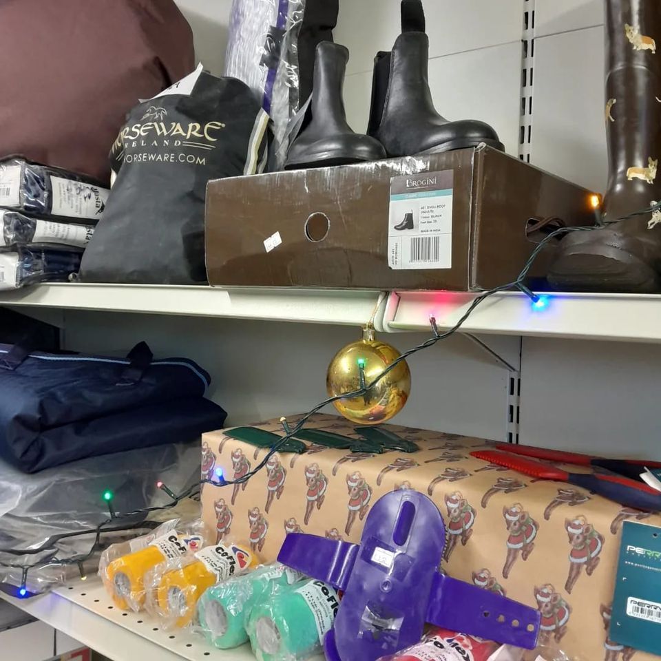 Gifts, stocking fillers. At Dinefwr Christmas pony party., Dinefwr