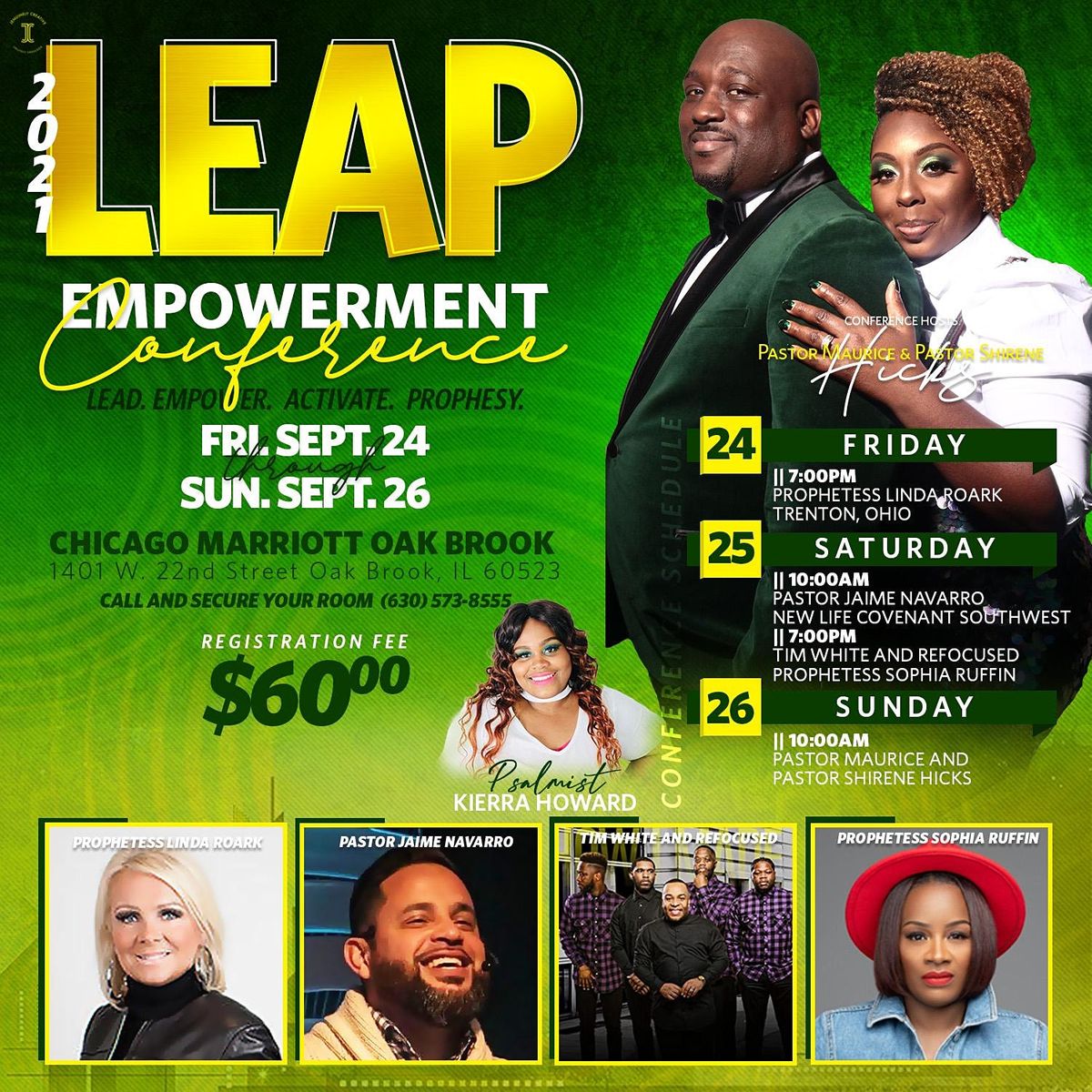 LEAP Empowerment Conference 2021, Chicago Marriott Oak Brook, September