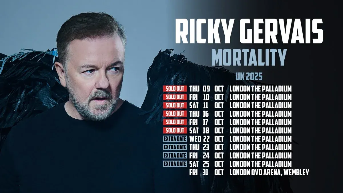 Ricky Gervais, 1 June | Event in Los Angeles | AllEvents