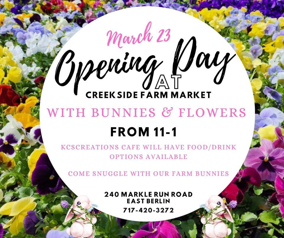 Bunnies & Flowers , Creekside Farm Market, East Berlin, 23 March 2024