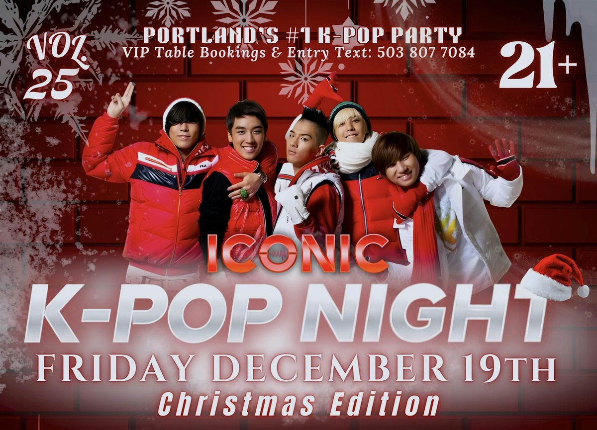 Ken Hop Presents Iconic KPop Christmas Edition! Free Giveaway, 19 December | Event in Portland | AllEvents