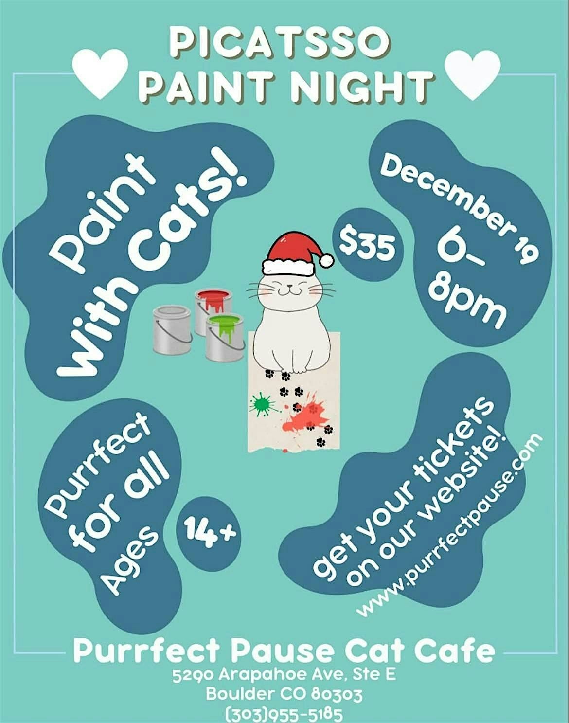 PiCatsso Paint Night - Paint With Cats!!!, 19 December | Event in Boulder | AllEvents