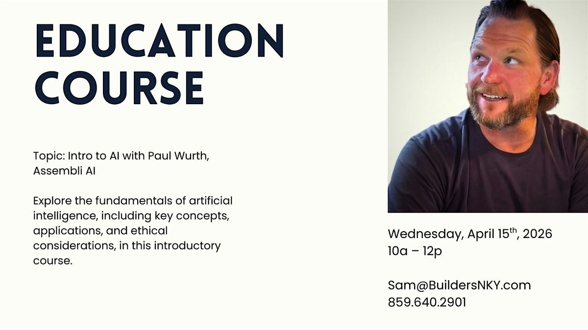 Intro to AI, 15 April | Event in Erlanger | AllEvents