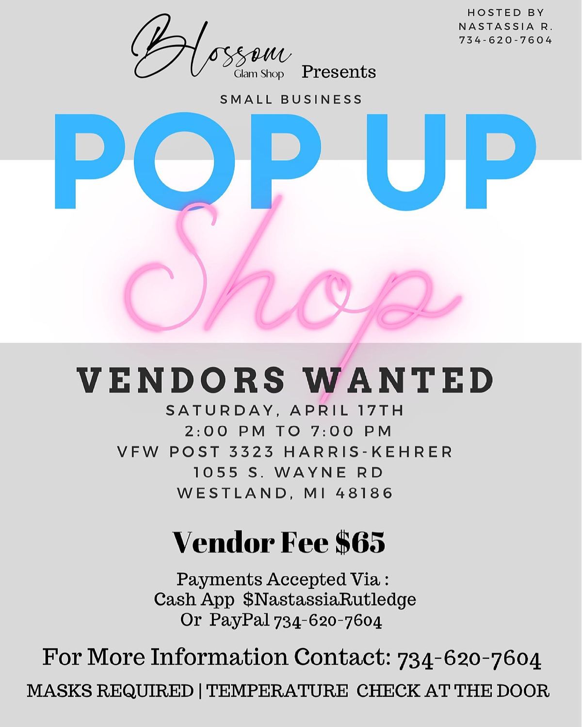 Small Business Pop Up Shop Vendors Wanted 1055 S Wayne Rd Westland April 17 2021 Allevents In Inland Empire Vendor Small Business 2022