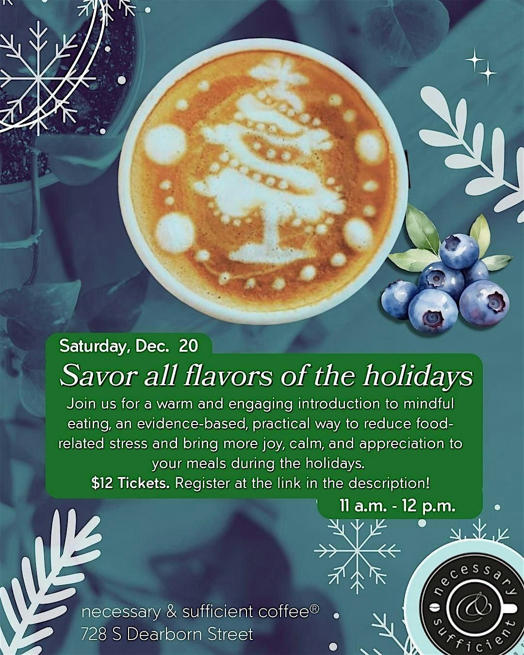 Mindful Eating Around The Holidays with Dietitian, Zhenya Evans, 20 December | Event in Chicago | AllEvents