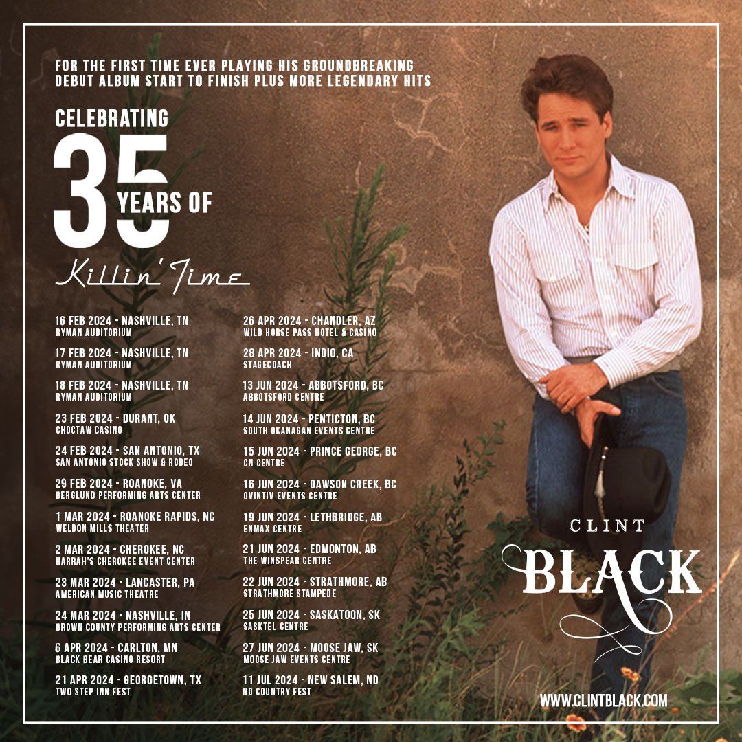 Clint Black at Seneca Allegany Events Center at Seneca Allegany Casino, 11 April | Event in Salamanca | AllEvents