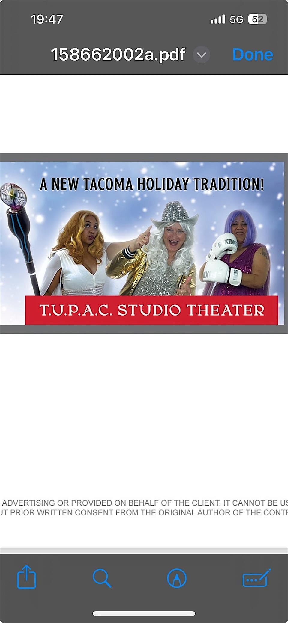A HILLTOP HOLIDAY, 13 December | Event in Tacoma | AllEvents
