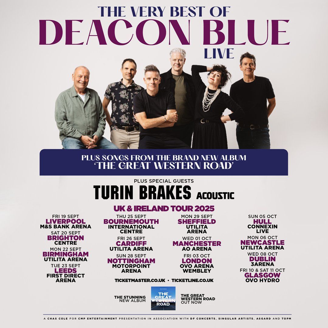 Deacon Blue Birmingham Tickets, 22 September | Event in Birmingham | AllEvents