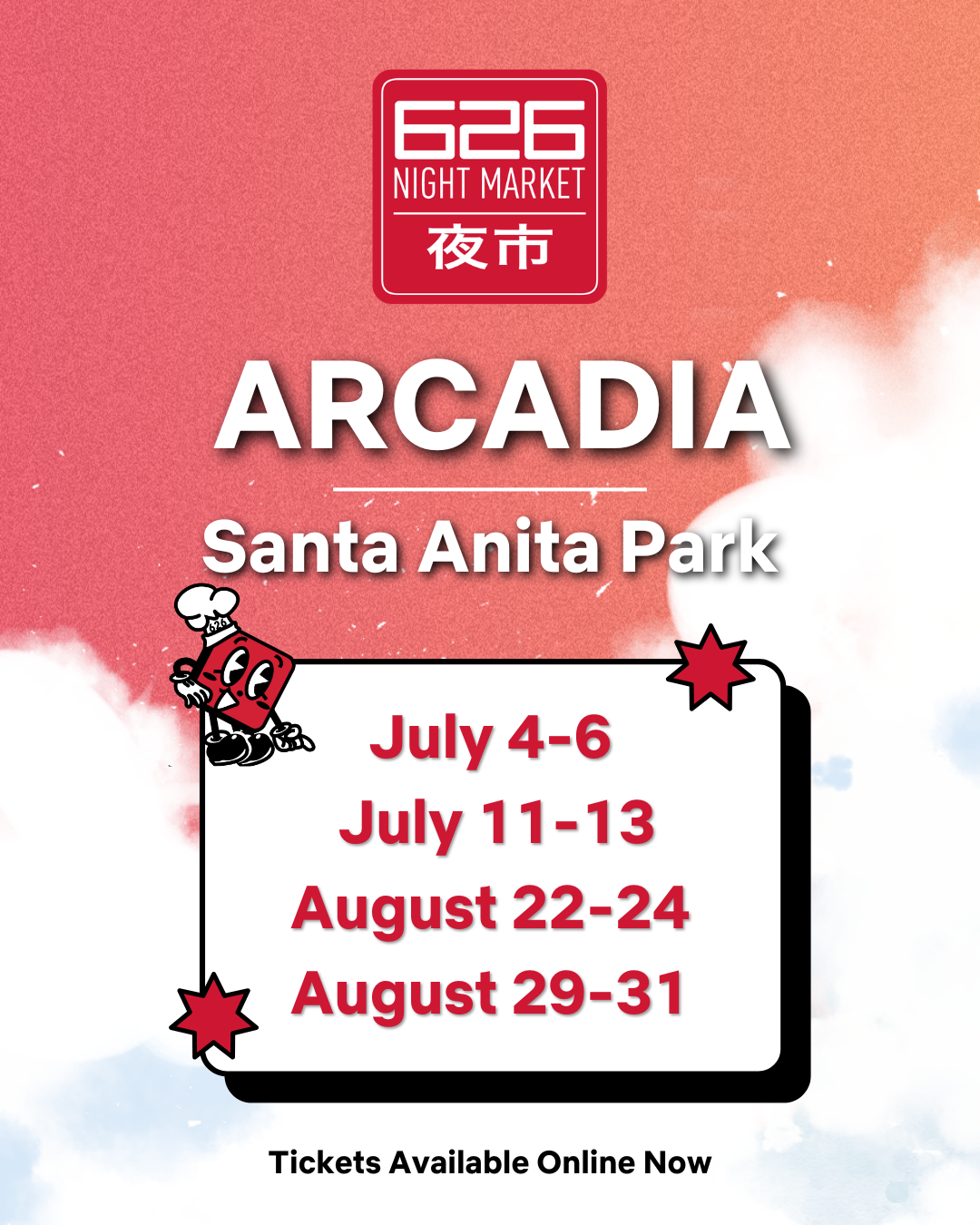 626 Night Market Arcadia at Santa Anita Park, 4 July | Event in Arcadia | AllEvents