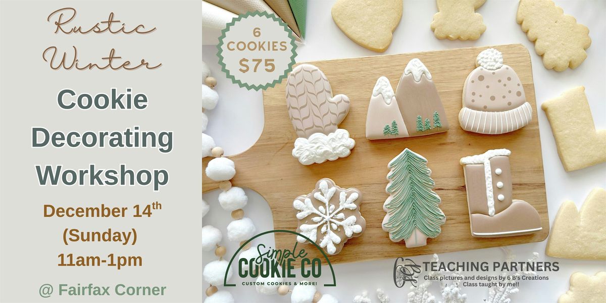 ⭐ Rustic Winter Cookie Decorating Workshop (Fairfax, VA), 14 December | Event in Fairfax | AllEvents