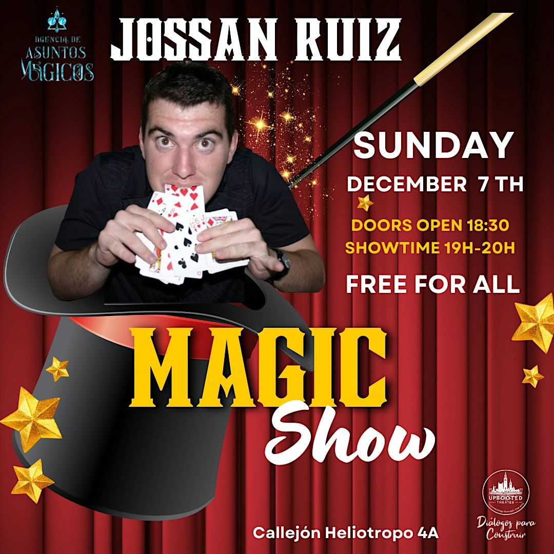 Magic Show with Jossan Ruiz - In English, 7 December | Event in Sevilla | AllEvents