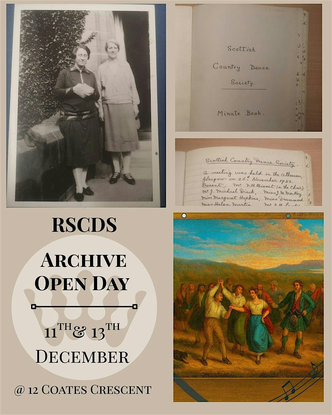 RSCDS Archive Open Day, 11 December | Event in Edinburgh | AllEvents