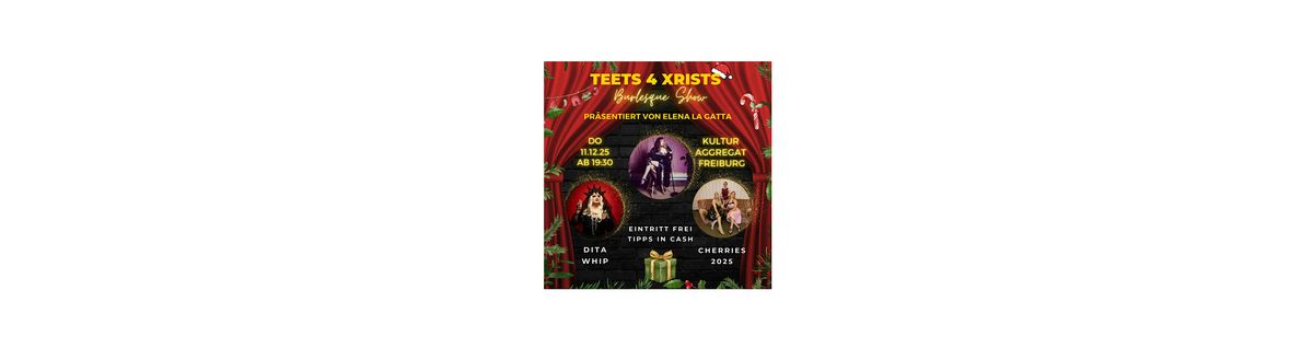 Burlesque Christmas Show *Teets 4 Xrists* by Elena La Gatta, 11 December | Event in Freiburg im Breisgau | AllEvents