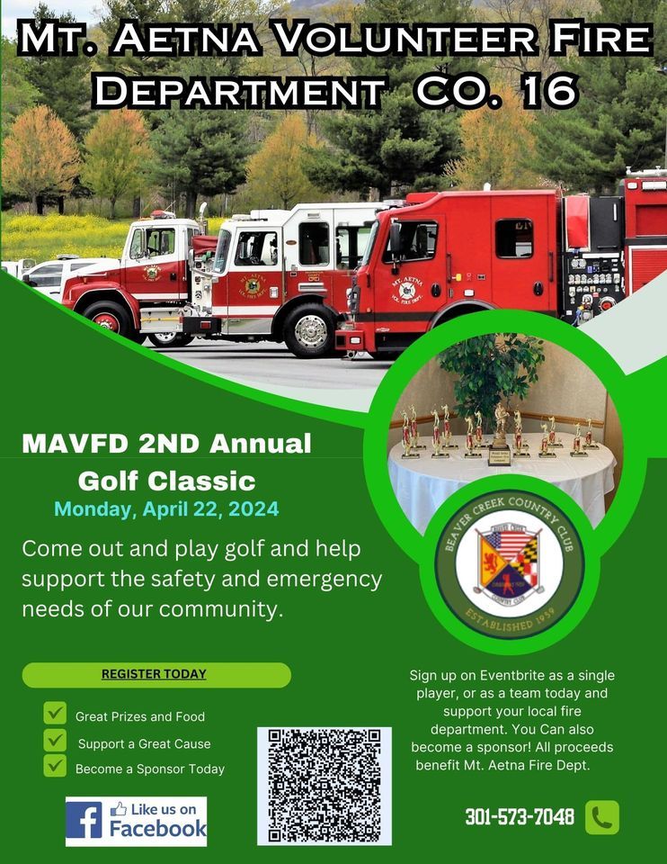 MAVFD 2nd annual golf classic, Beaver Creek Country Club, Hagerstown