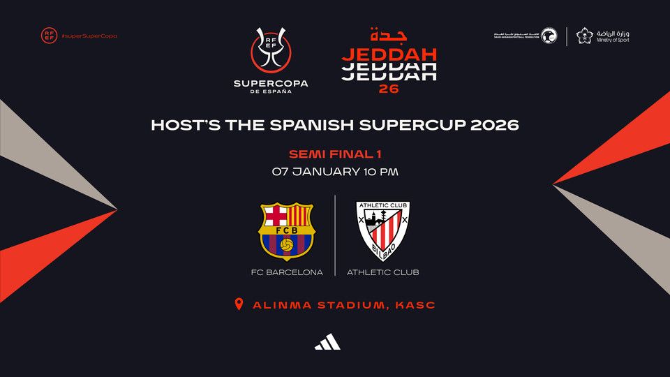 Barcelona vs Athletic Bilbao - Spanish Super Cup 2026, 7 January | Event in Jiddah | AllEvents