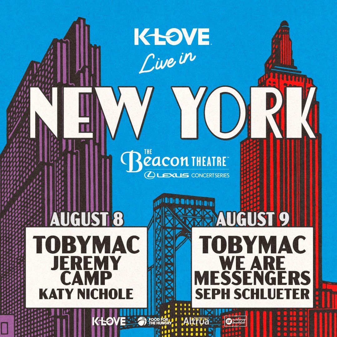 K-Love Live with TobyMac, Jeremy Camp, and Katy Nichole, 8 August | Event in Manhattan | AllEvents