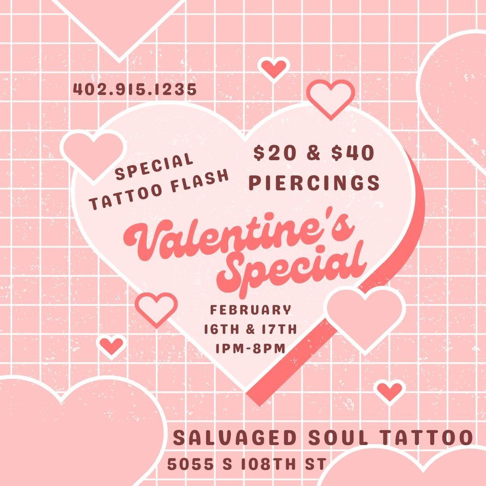 VALENTINES SPECIAL TATTOOS & PIERCINGS, Salvaged Soul Tattoo, La Vista
