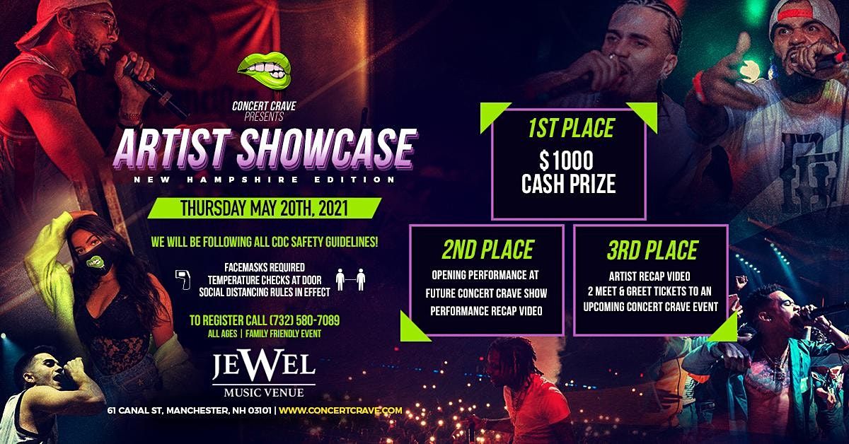 Concert Crave Artist Showcase New Hampshire 5 20 21 Jewel Music Venue Manchester May 20 2021 Allevents In Jewel Christmas Tour 2021