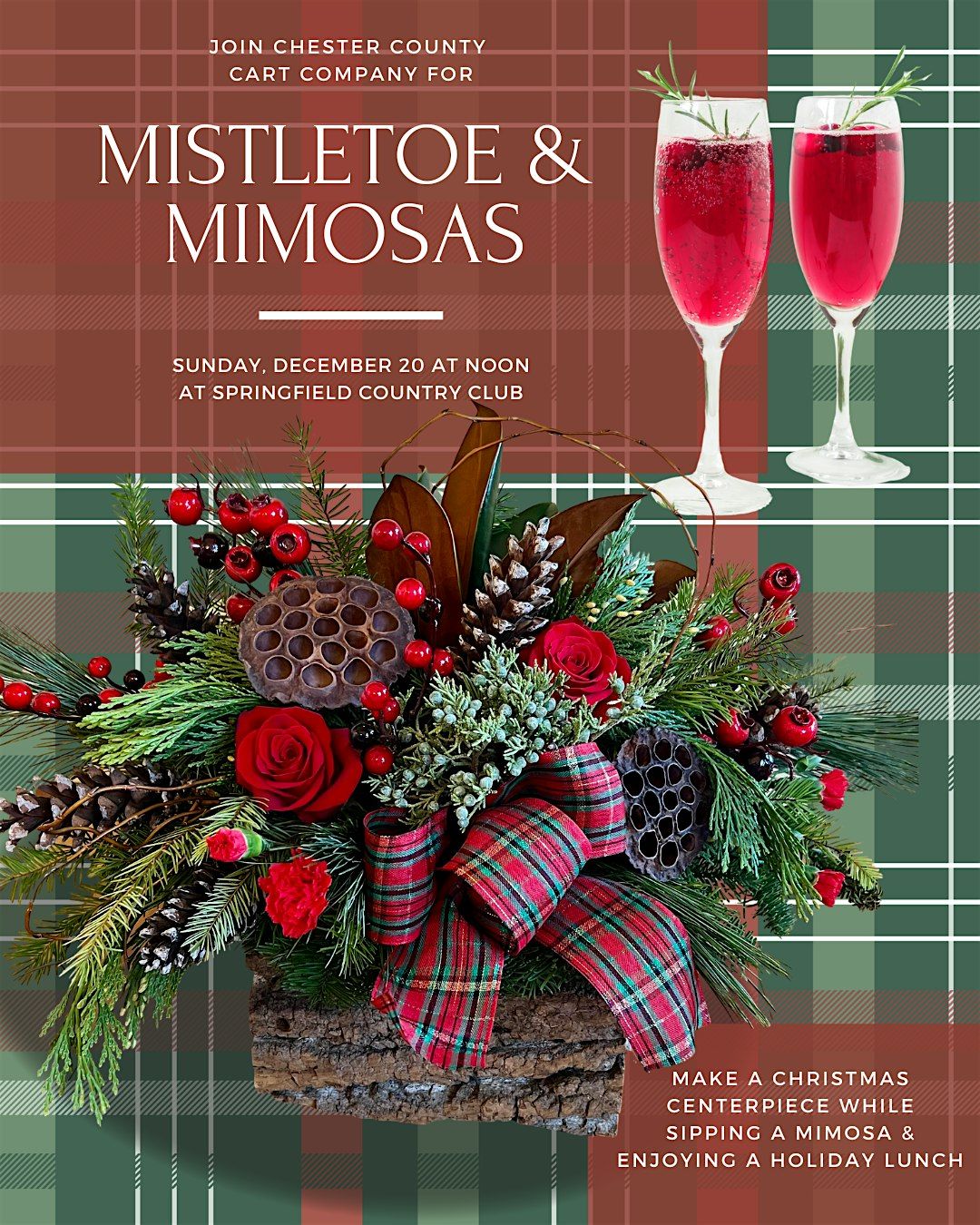 Christmas Centerpiece Decorating Workshop at Springfield Country Club, 20 December | Event in Springfield