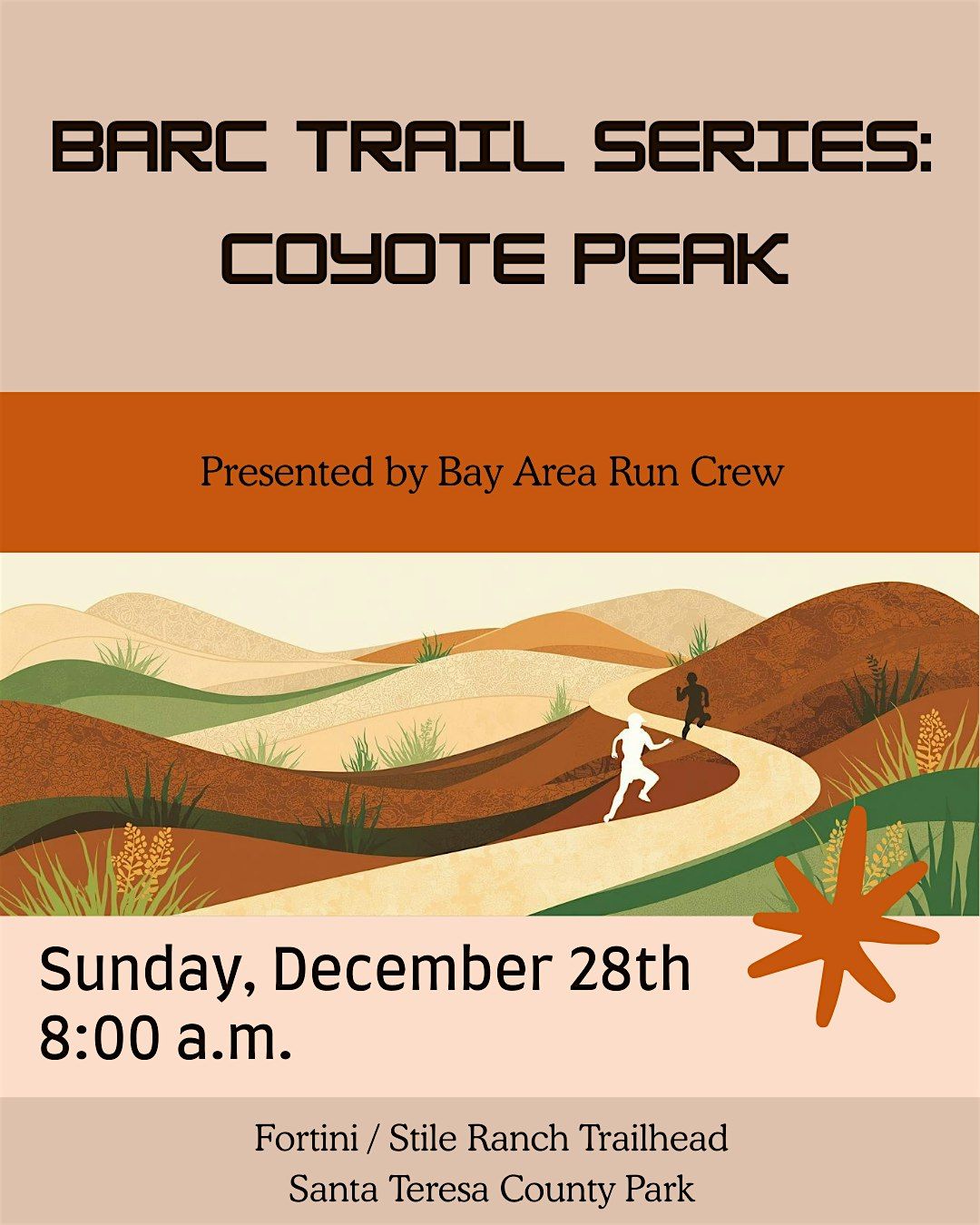 BARC Trail Series: Santa Teresa County Park--Coyote Peak, 28 December | Event in San Jose | AllEvents