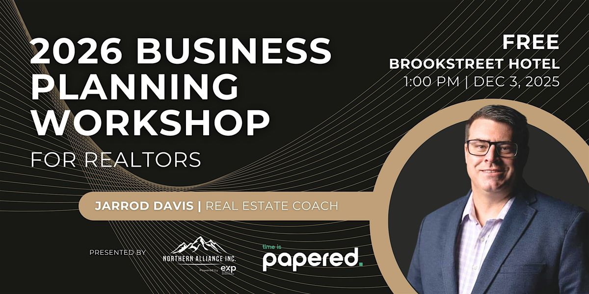 2026 Business Planning Workshop for Realtors, 3 December | Event in Ottawa | AllEvents