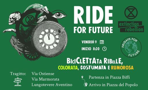 Ride For Future: Biciclettata Colorata, Costumata e Rumorosa, Fri Oct 09  2020 at 08:30 am