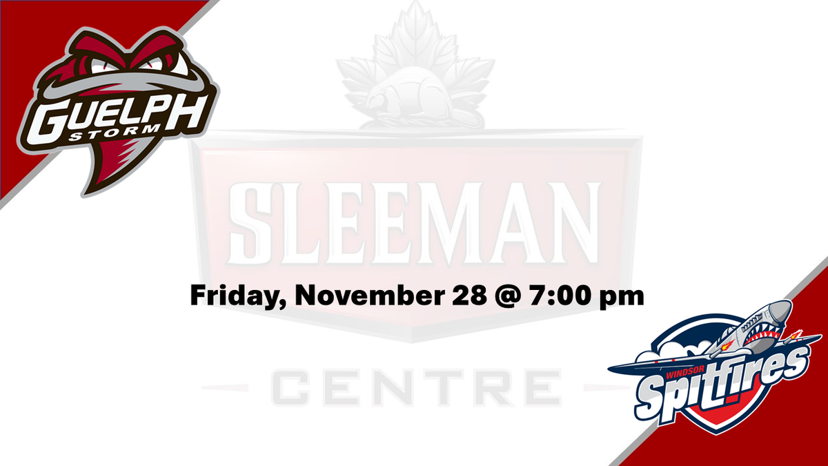 Parking Windsor Spitfires at Guelph Storm, 29 November | Event in Guelph | AllEvents