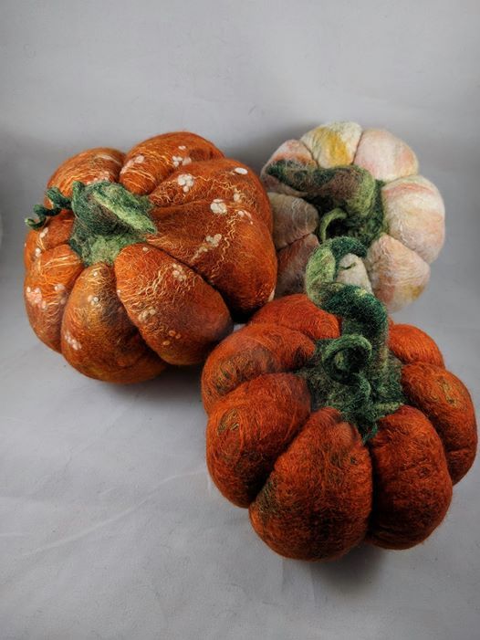 Felting Workshop Perfectly Imperfect Pumpkins At Cedar Dell