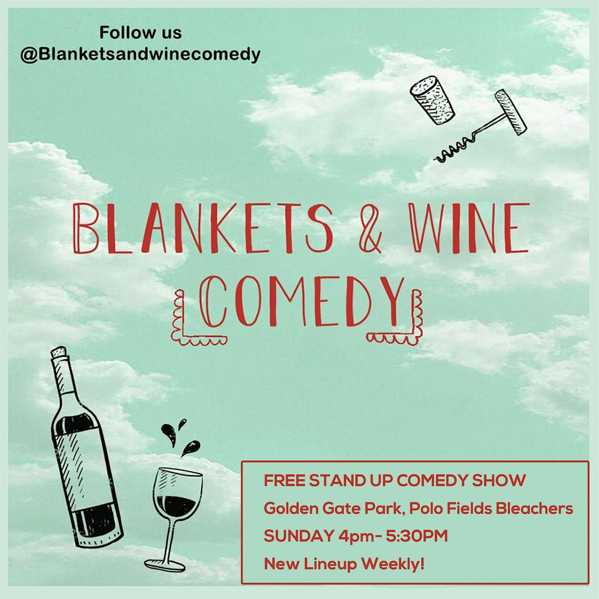 Blankets & Wine Comedy | Event in San Francisco | AllEvents