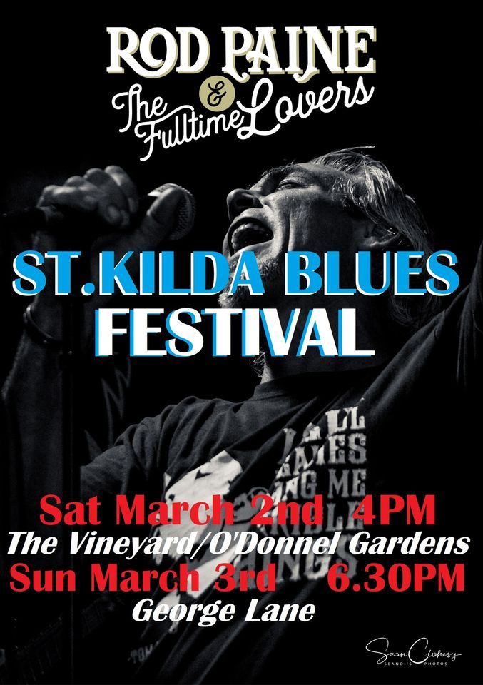St.Kilda Blues Festival, Lane St Kilda, Melbourne, 2 March to 3