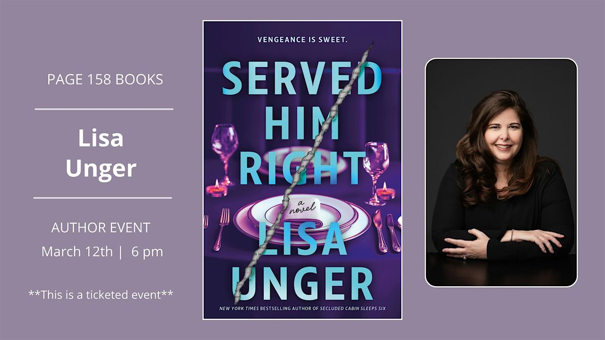 Author Event: Lisa Unger, 12 March | Event in Wake Forest | AllEvents