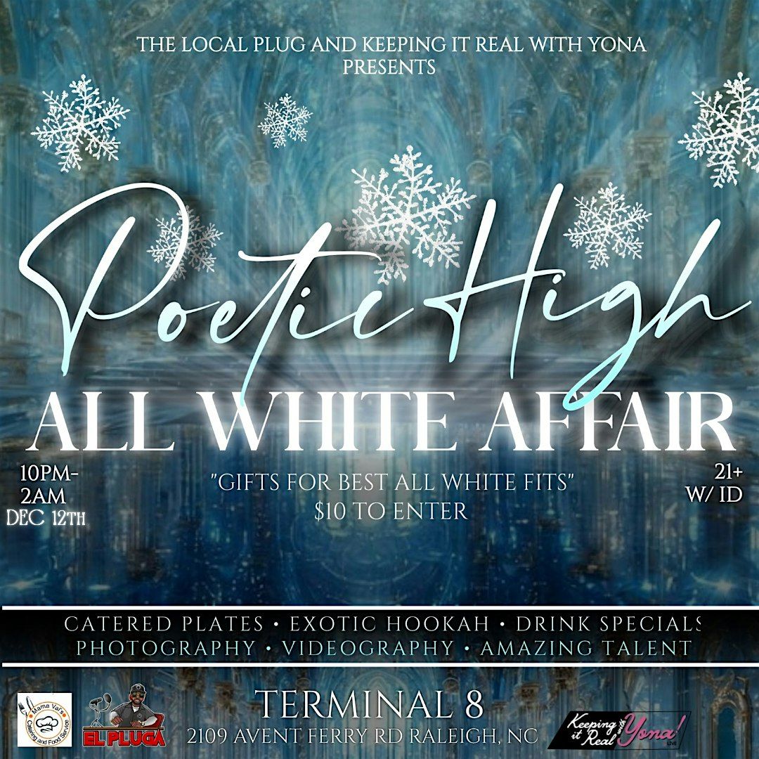 Poetic High open mic All White Everything, 12 December | Event in Raleigh | AllEvents