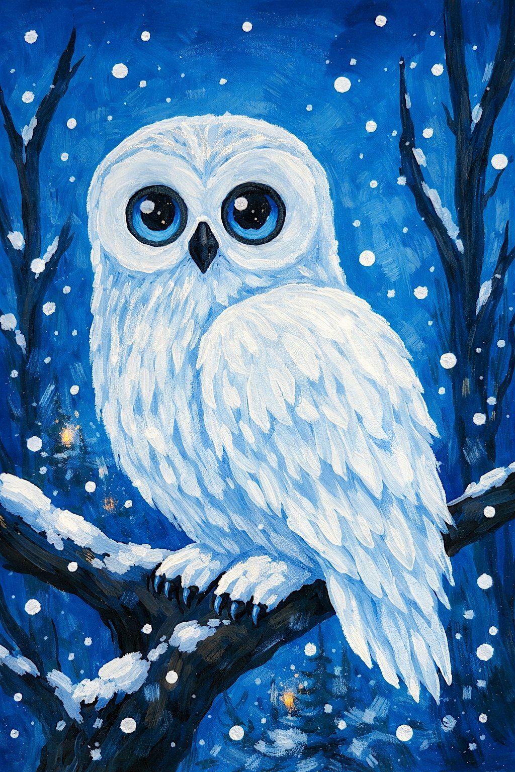 Winter Paint Party at Night Sky Coffee