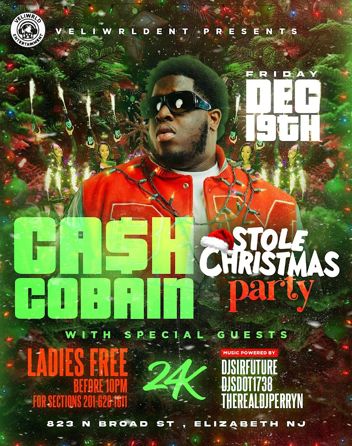 Cash Cobain Stole Christmas W Special Guests Dec19th, 19 December | Event in Elizabeth | AllEvents