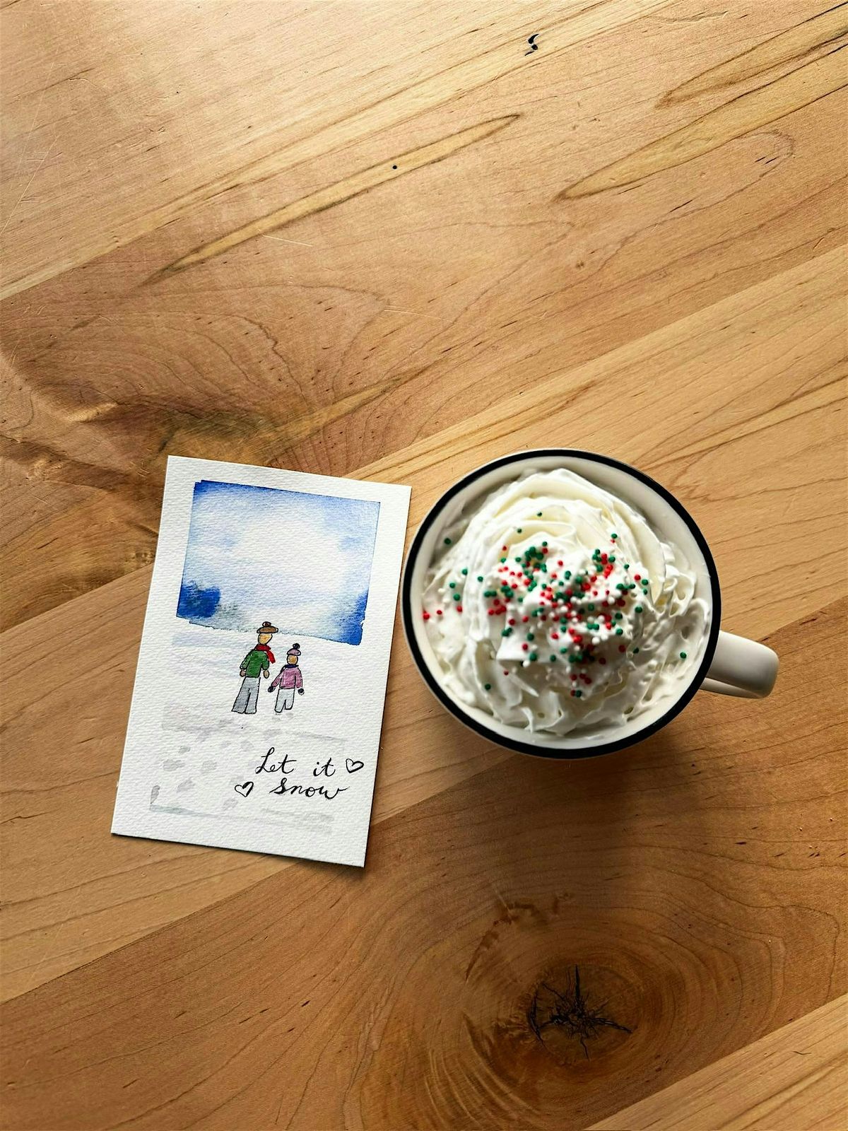 Snow Day Watercolor Class with Haley Jula Design