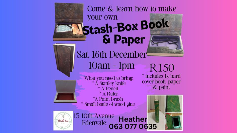 StashBox Book fun day, Bodhi Tree Edenvale, December 16 2023