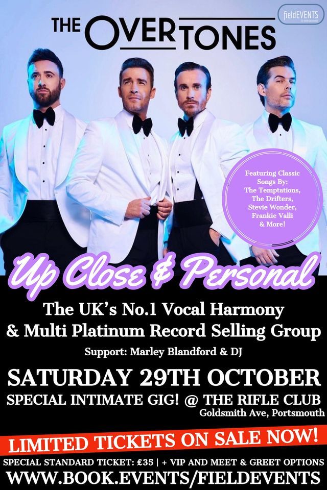 The Overtones Up close and personal, The Rifle, Portsmouth, October 29
