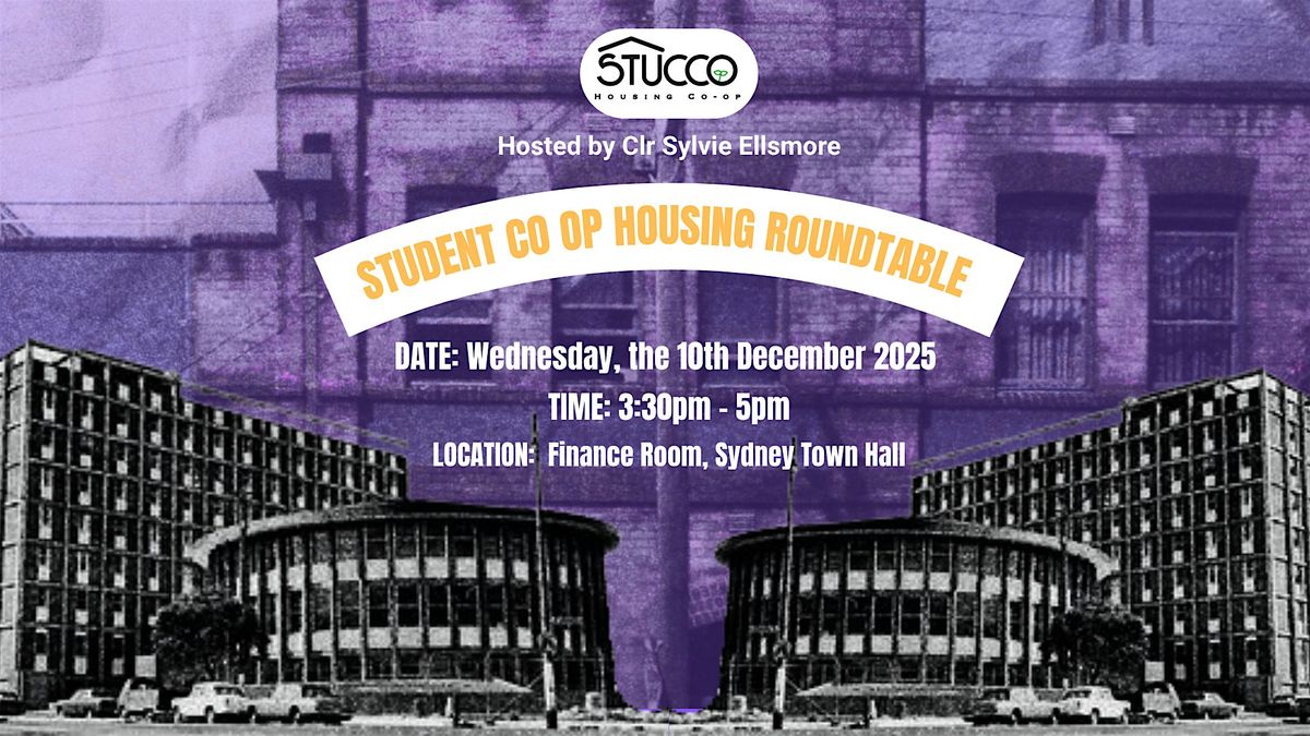 Student Co Op Housing Roundtable, 10 December | Event in Sydney | AllEvents