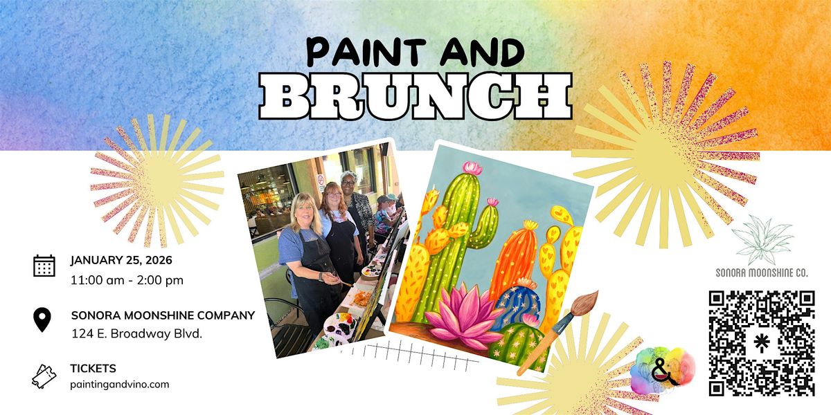 Neon Cacti Paint and Brunch at Sonora Moonshine Co., 25 January | Event in Tucson | AllEvents