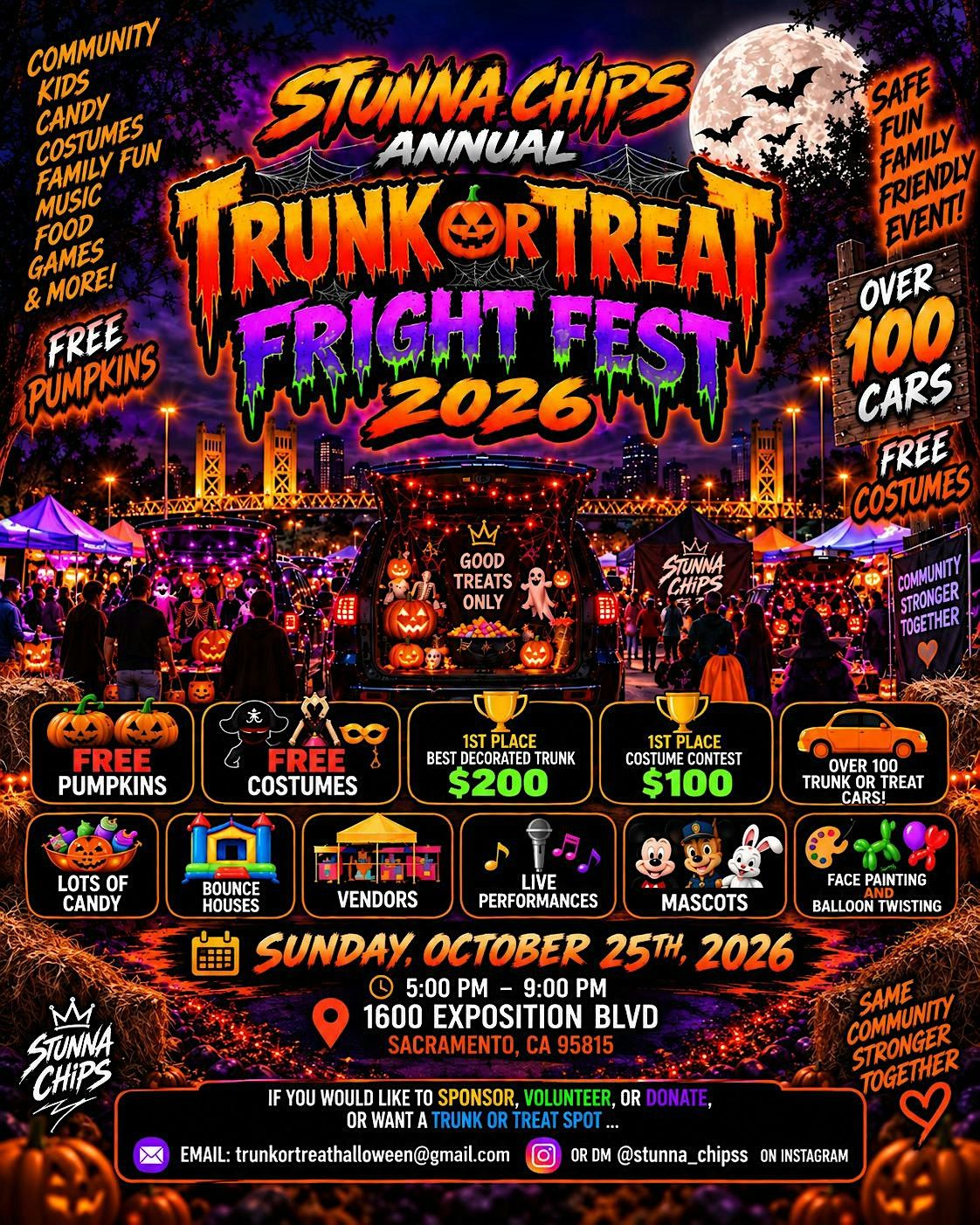 STUNNA CHIPS Annual Trunk or Treat Fright Fest